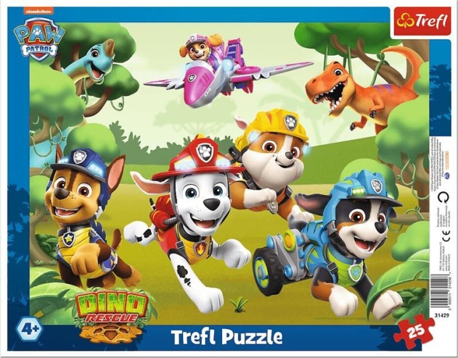 Puzzle Tlapková patrola: Úžasné psí triky/25 dílků - main (0)