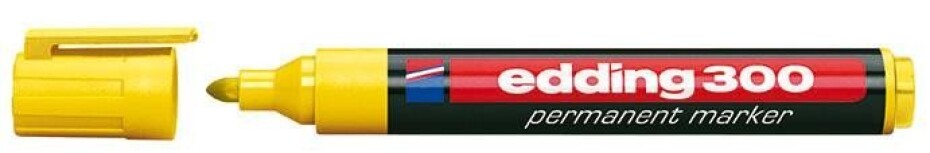 Edding Popisovač permanentní 300 - žlutý - main (0)