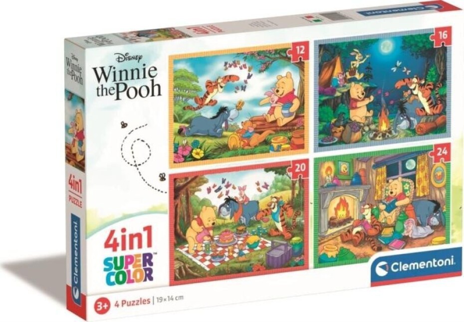 Puzzle Medvídek Pú 4v1 (12+16+20+24 dílků) - Comansi - main (0)