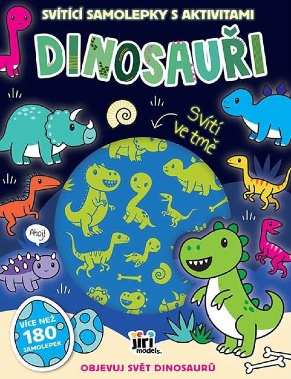 Svítící samolepky s aktivitami Dinosauři - main (0)