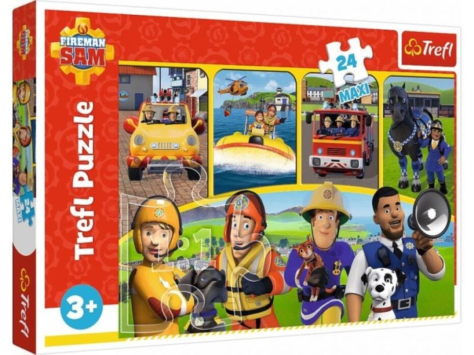 Puzzle Požárník Sam: Sam a přátelé MAXI 24 dílků - main (0)