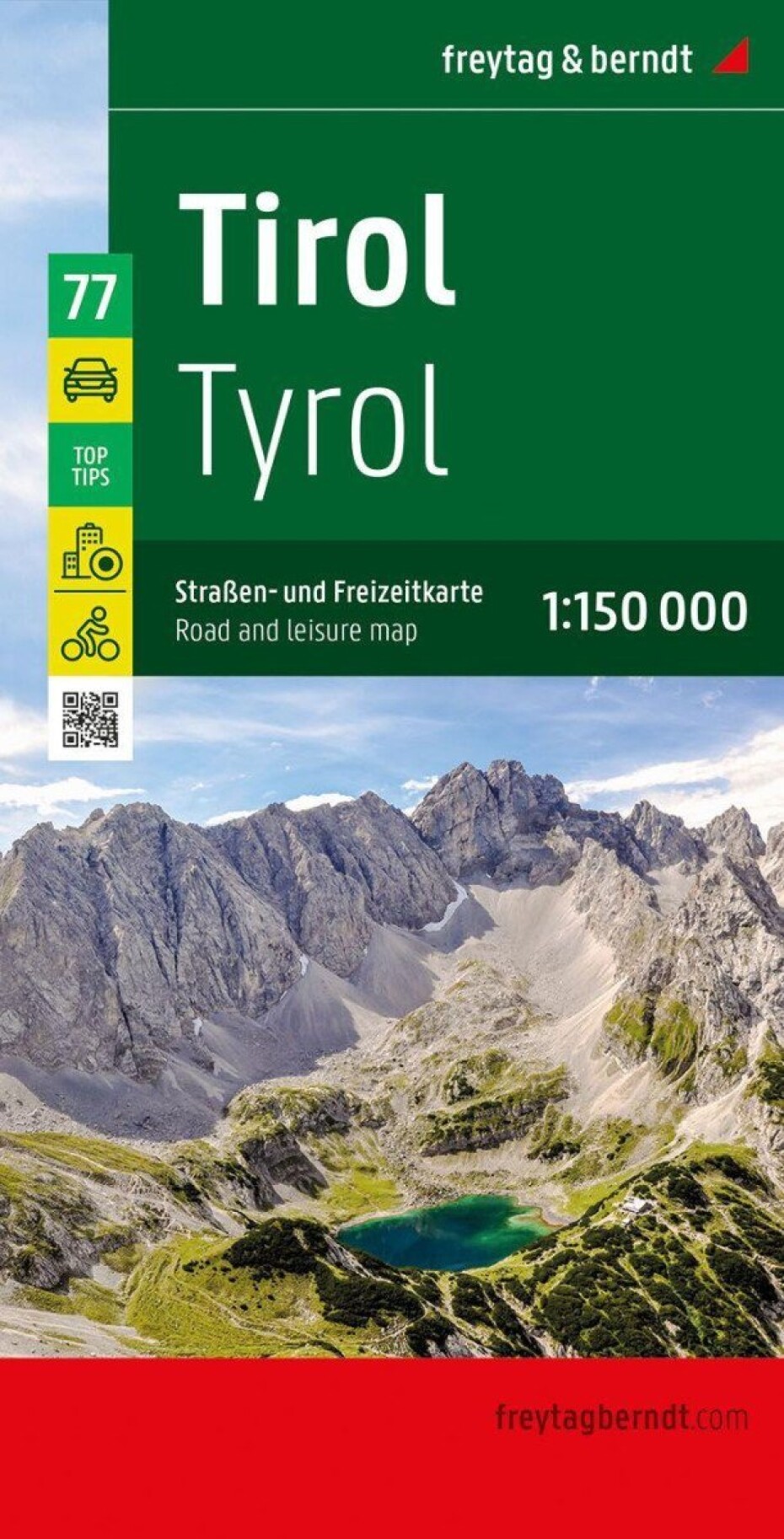 Tyrolsko 1:150 000 / silniční a rekreační mapa - main (0)