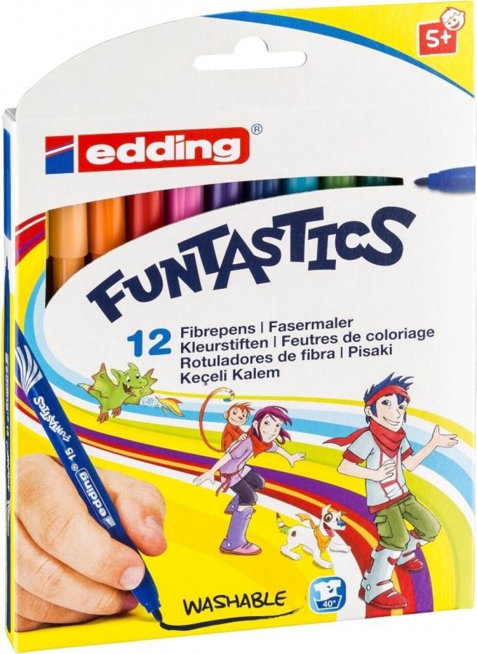 Edding Dětské fixy Funtastics 15, sada 12 barev pro větší děti - main (0)