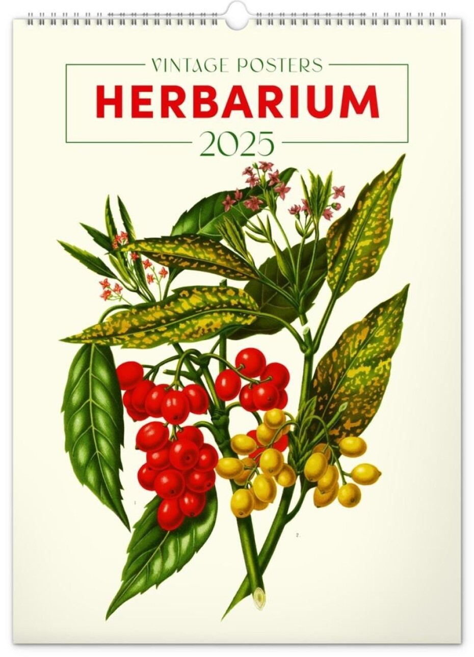 Kalendář 2025 nástěnný: Vintage plakáty - herbář, 33 × 46 cm - main (0)