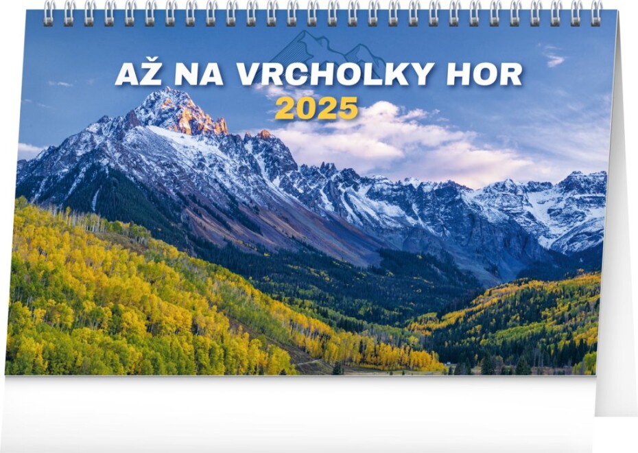 Kalendář 2025 stolní: Až na vrcholky hor, 23,1 × 14,5 cm - main (0)