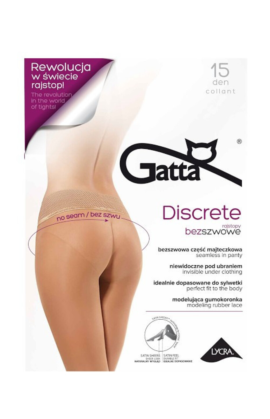 Dámské punčochové kalhoty Gatta Discrete 15 den nero/černá 4-L - main (0)