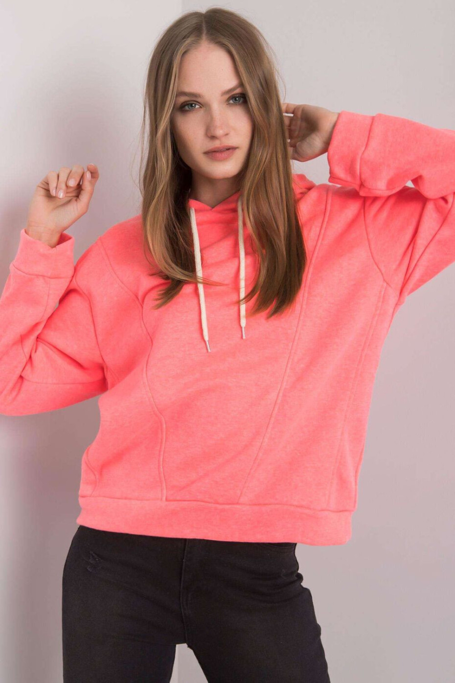 Dámská mikina Model EM-BL-ES-21-525.10 Fluo Pink - Ex Moda l - main (2)