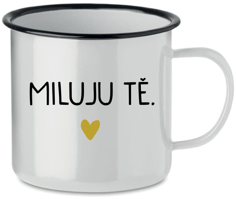 MILUJU TĚ. - bílý plecháček 350 ml - main (0)