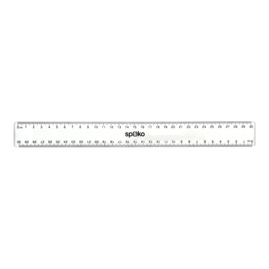 Spoko pravítko 30 cm - transparentní - main (0)