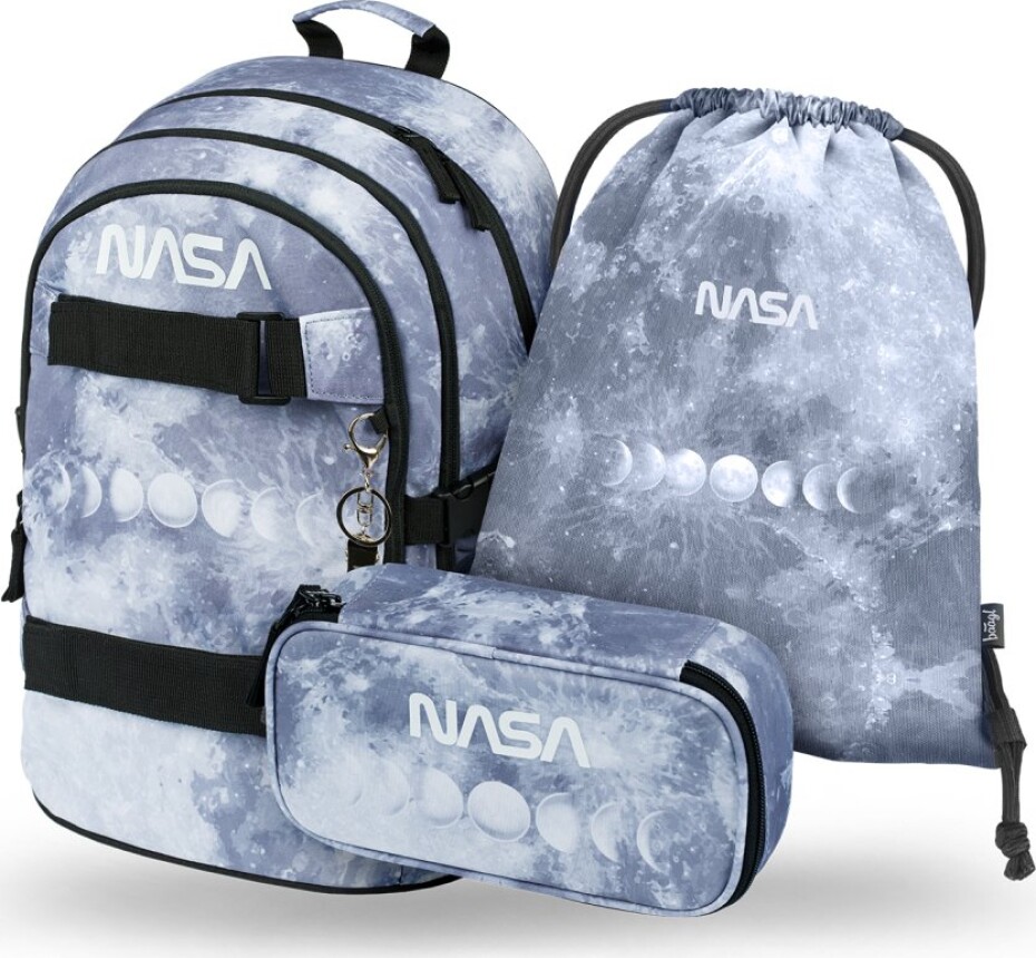 BAAGL 3 SET Skate NASA Grey: batoh, penál, sáček - main (0)