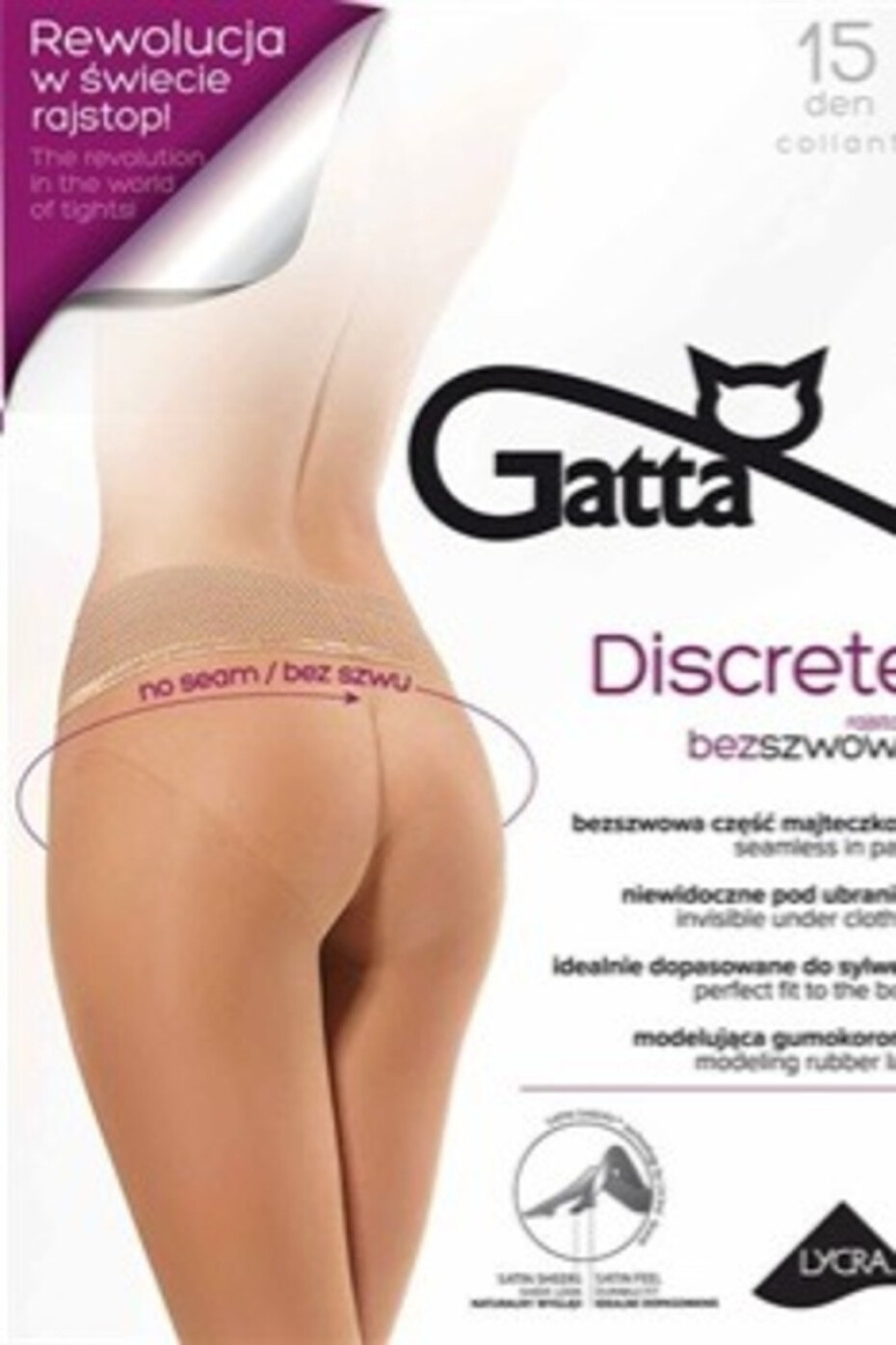 DISCRETE  - Dámské punčochové kalhoty 15 DEN - GATTA DAINO 4-L - main (3)