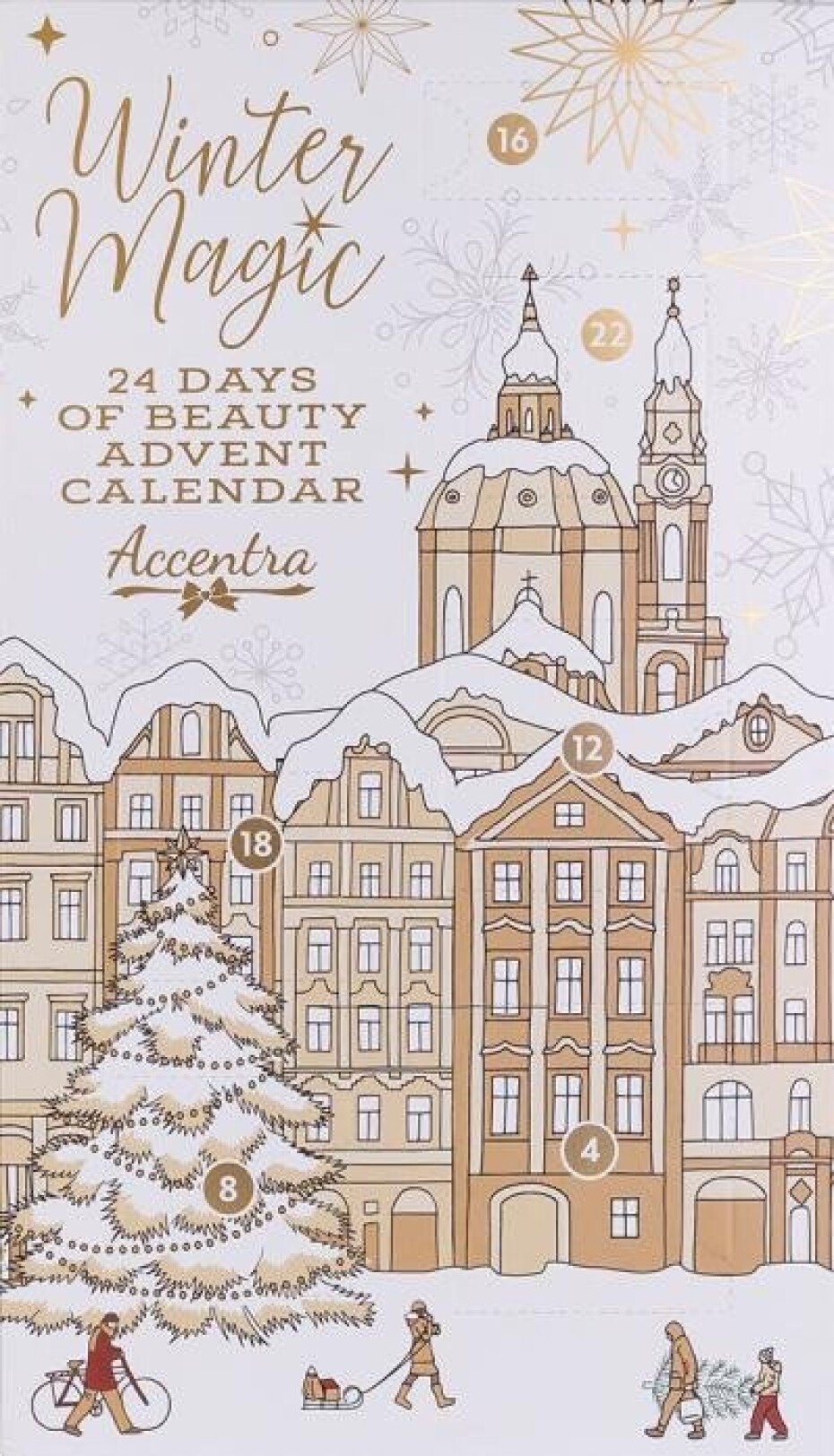 Adventní kalendář WINTER MAGIC ve čtvercové krabičce - main (0)