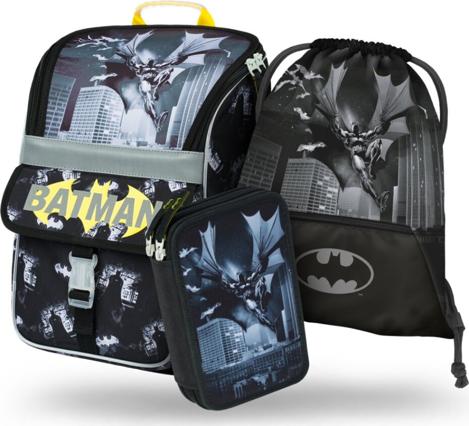 BAAGL Set 3 ks Zippy - Batman Dark City (batoh, penál, sáček) - main (0)