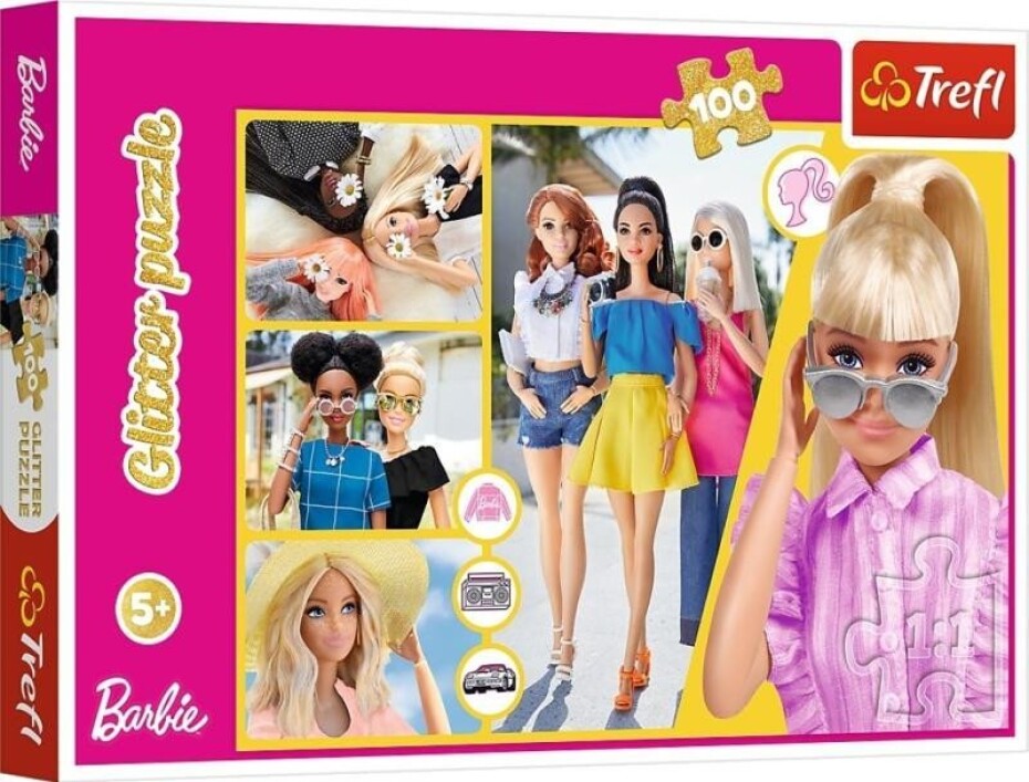 Puzzle Barbie/100 dílků, třpytivé - main (0)