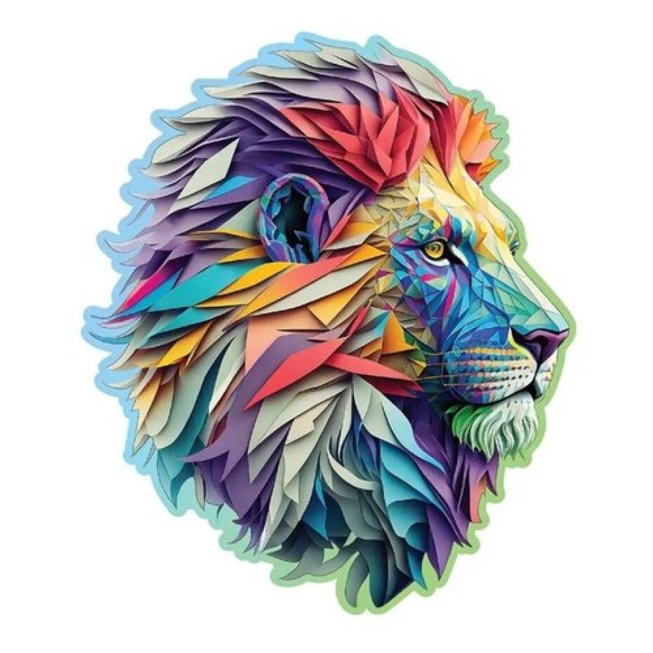Dřevěné puzzle Moderní lev 250 dílků EKO - main (0)