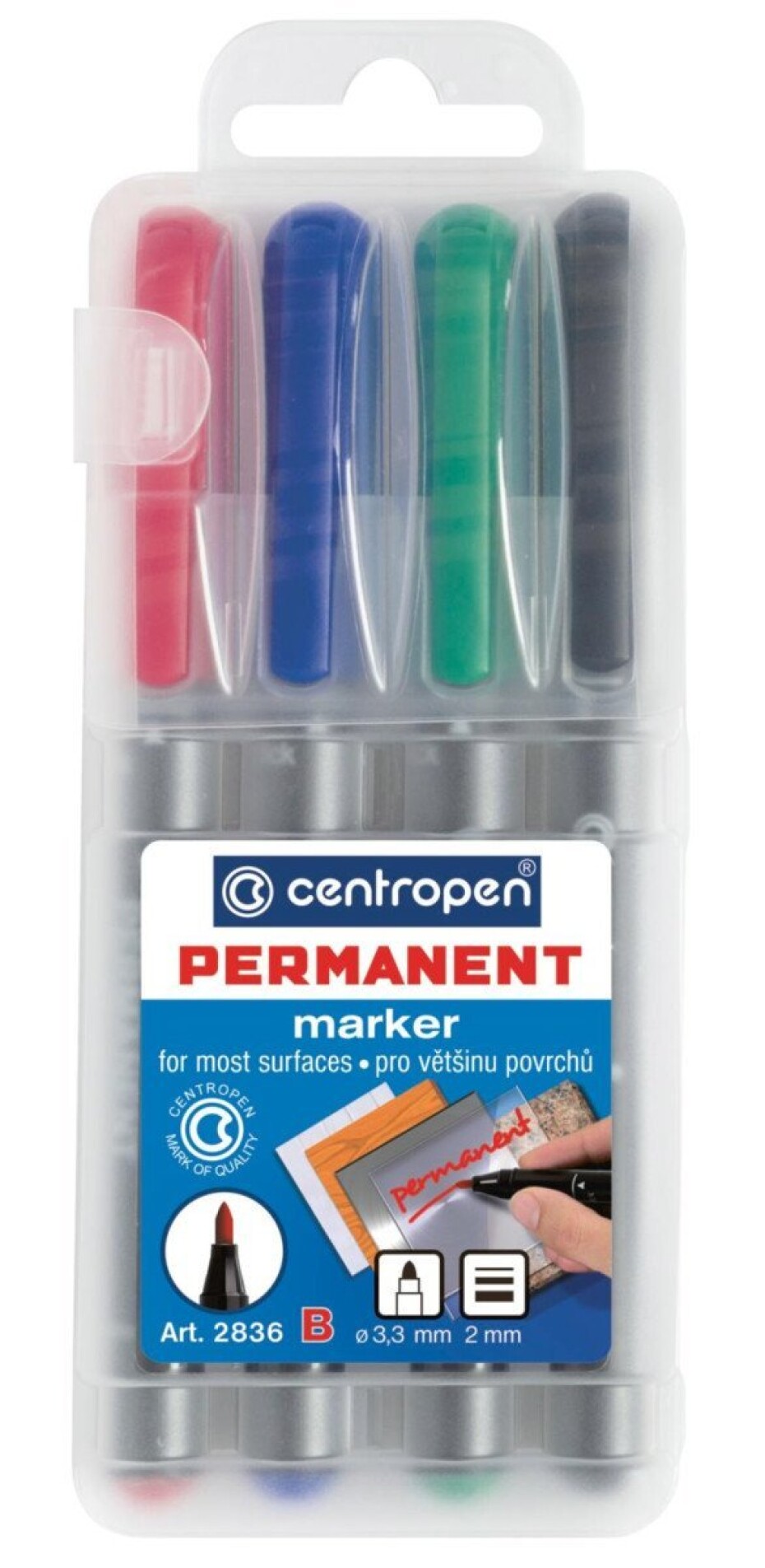 Centropen Popisovač permanent 2836 (4 ks) - main (0)