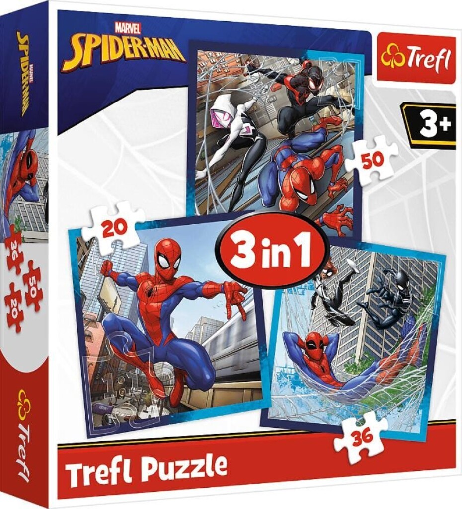 Puzzle Spiderman/3v1 (20,36,50 dílků) - main (0)