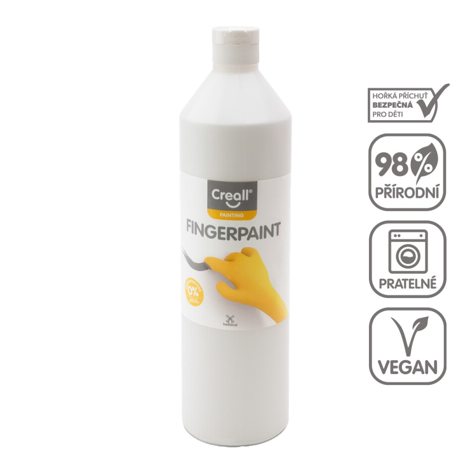 Creall prstová barva, 750 ml, bílá - main (0)