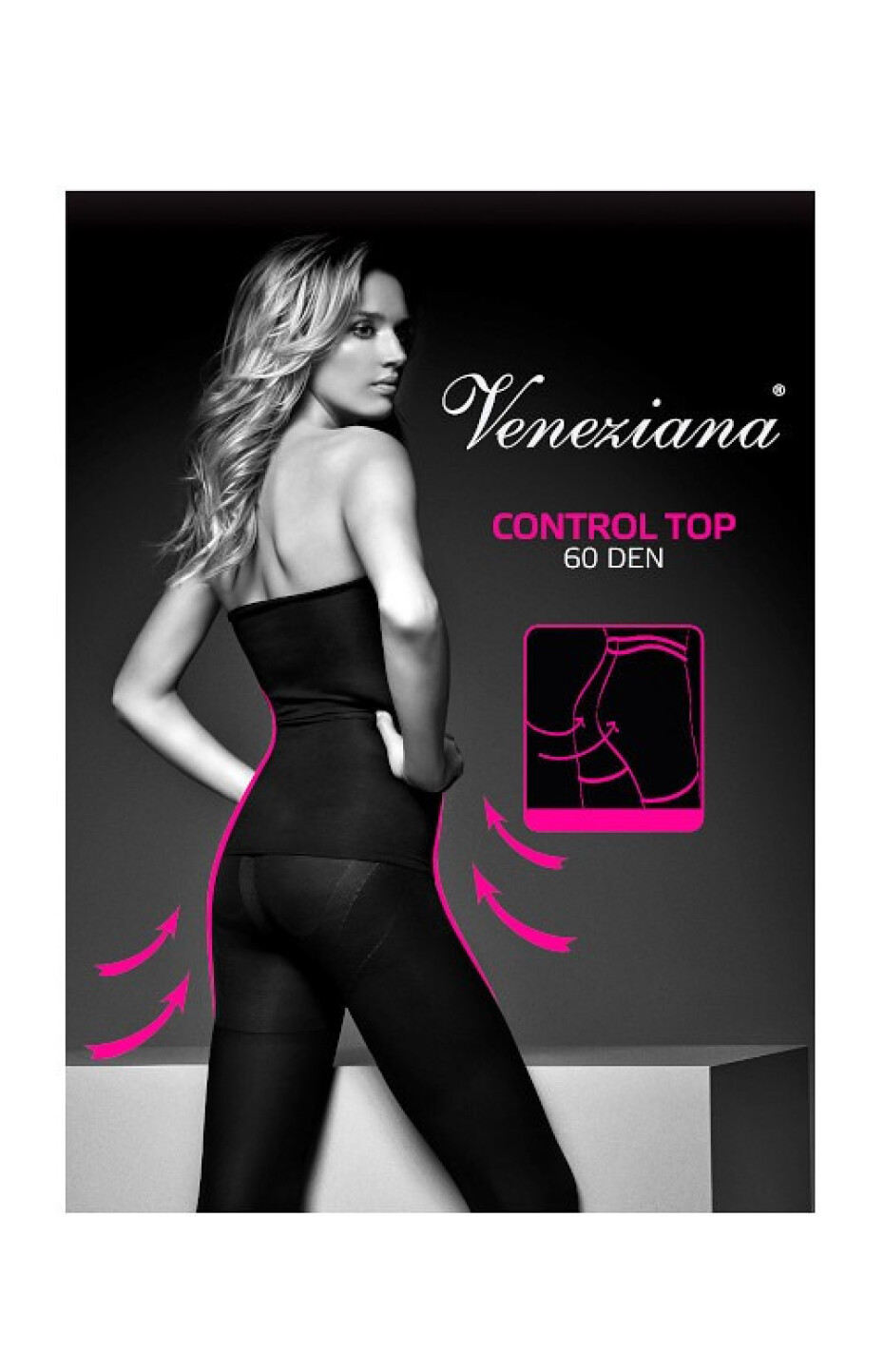 Dámské punčochové kalhoty Veneziana Control Top 60 den nero/černá 4-L - main (1)
