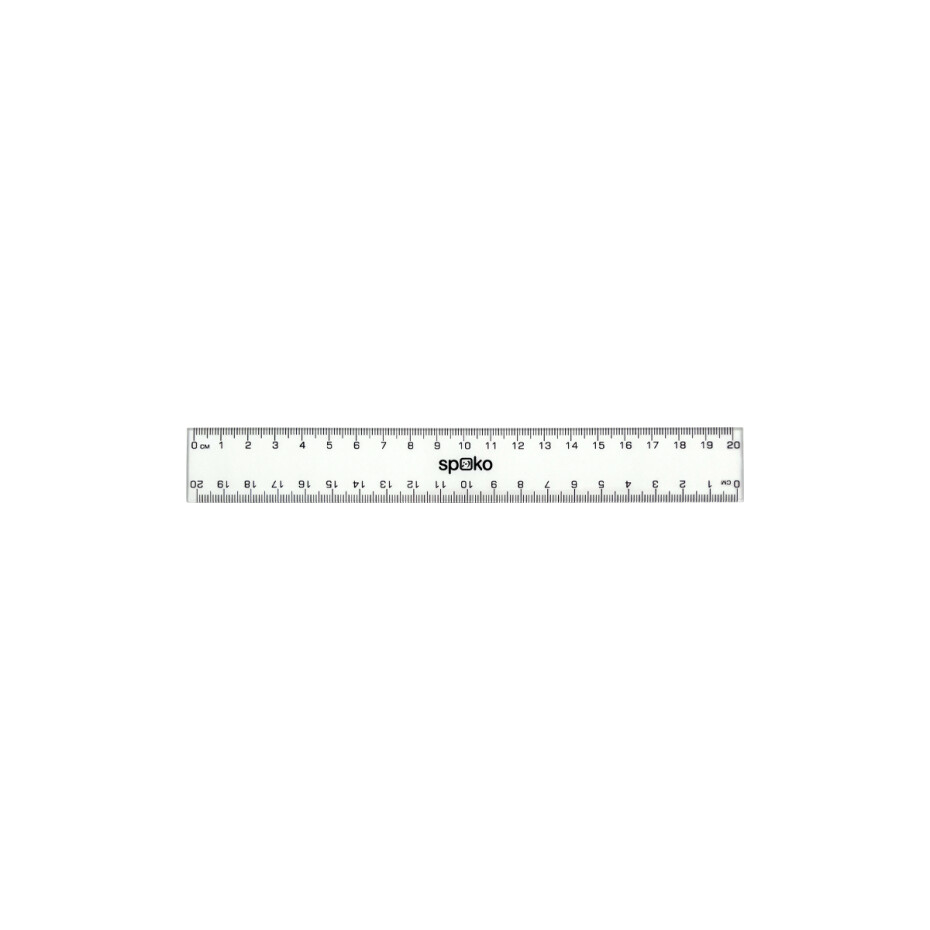 Spoko pravítko 20 cm - transparentní - main (0)