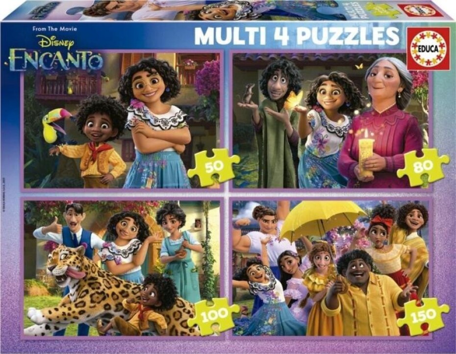 Puzzle Encanto 4v1 (50,80,100,150 dílků) - main (0)