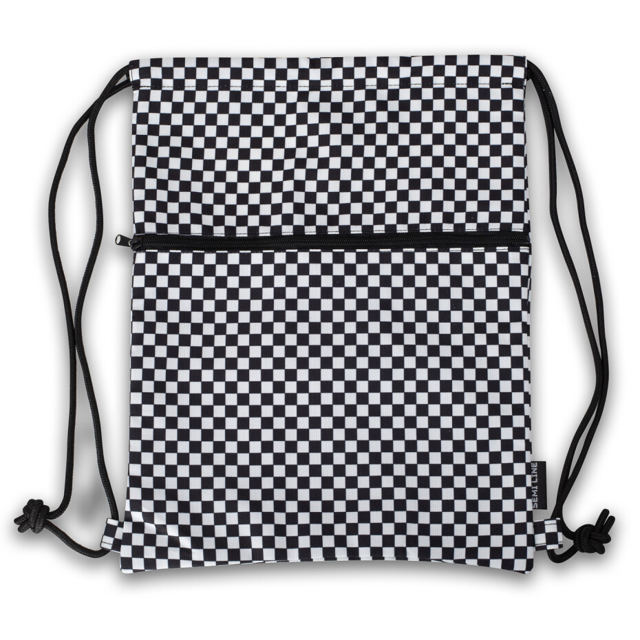 Taška Semiline L2029-2 Bílá/černá 35 cm x 45 cm - main (4)