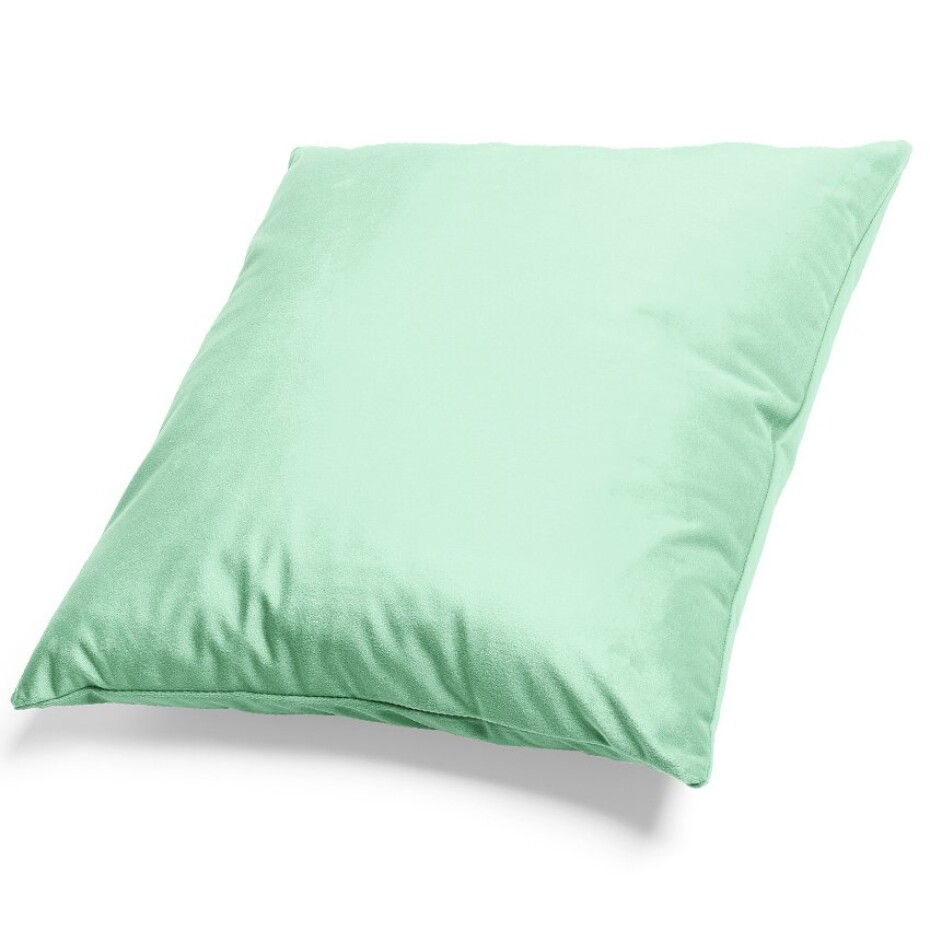 Mikroplyšový povlak na polštář 50x50 cm Mentolový - main (0)