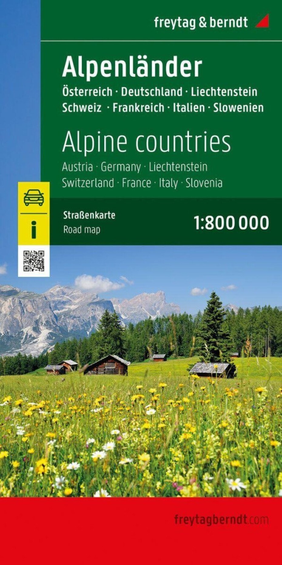 Alpské země 1:800 000 / cestovní mapa - main (0)