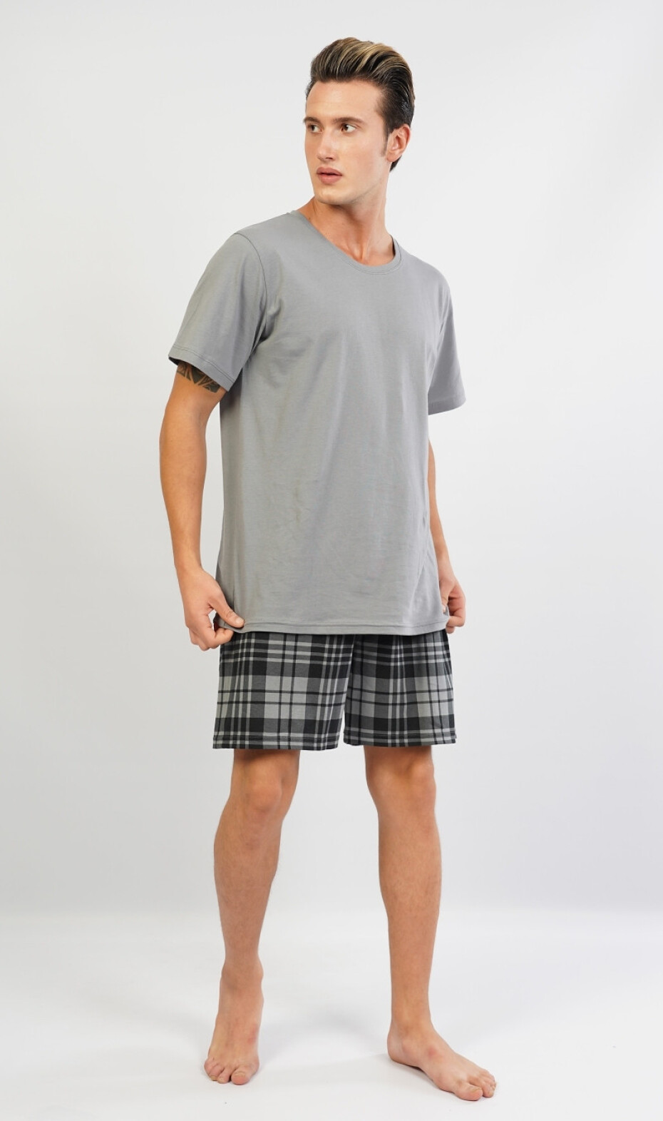 Pánské pyžamo šortky Jiří černá 1XL - main (6)