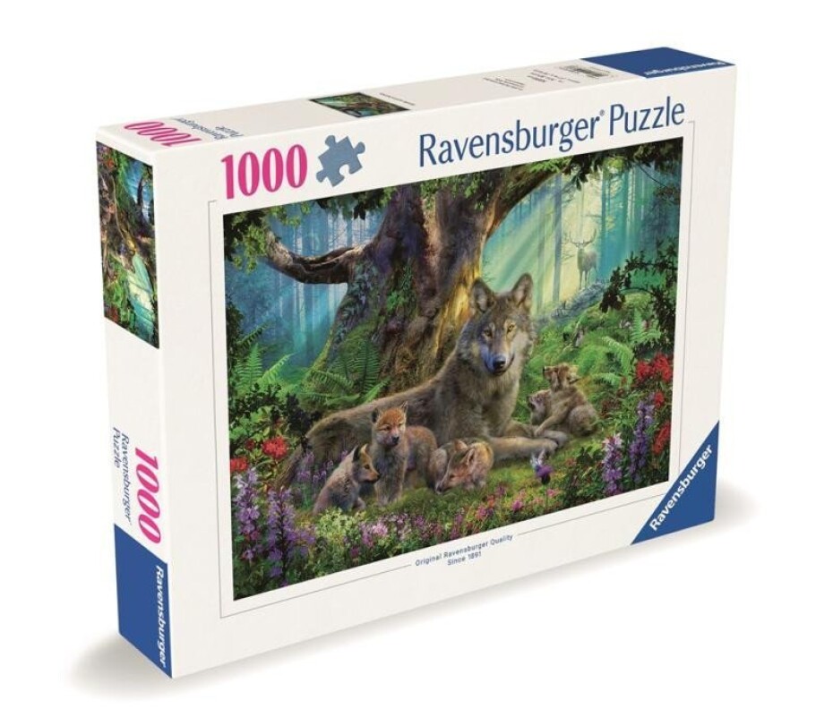Puzzle Vlci v lese 1000 dílků - main (0)