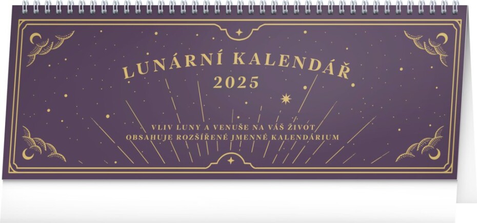Kalendář 2025 stolní: Lunární, 33 × 12,5 cm - main (0)