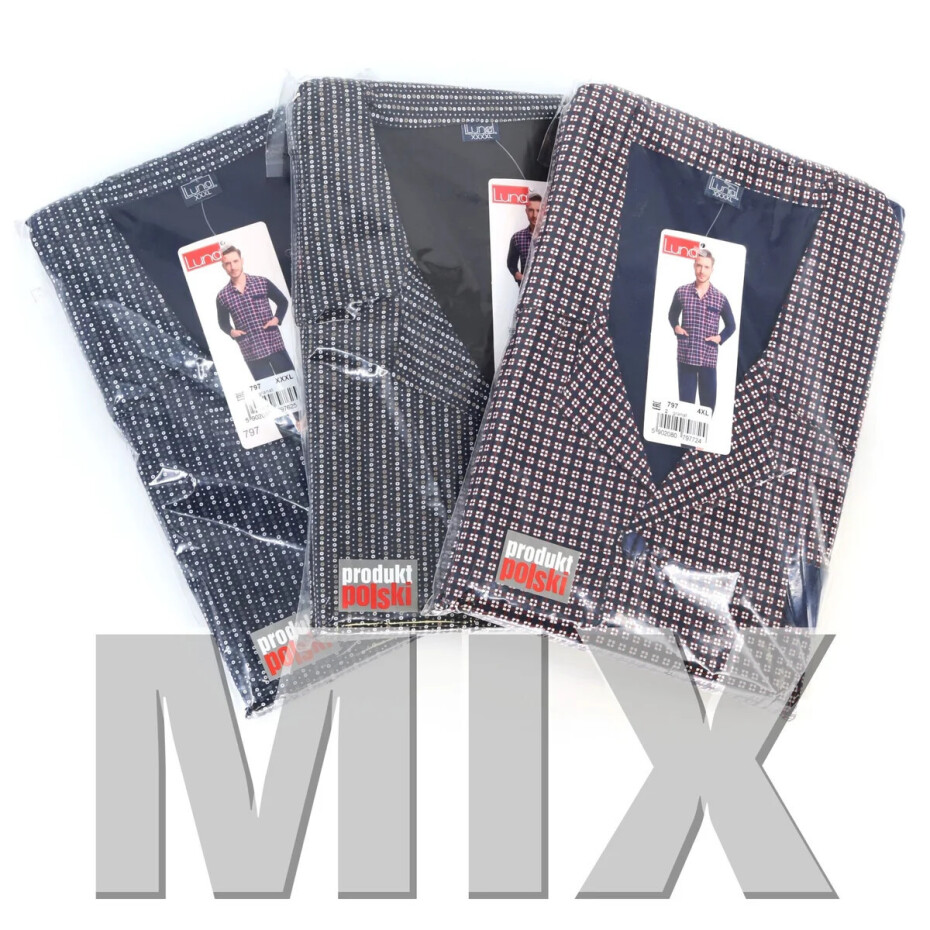 Pánské pyžamo 797 tmavě modré - Luna XL - main (1)