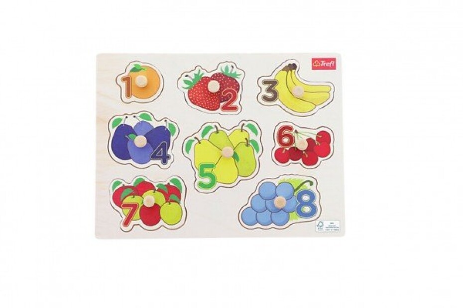 Vkládačka/Puzzle deskové obrysové ovoce 30x22cm ve fólii 18m+ - main (0)