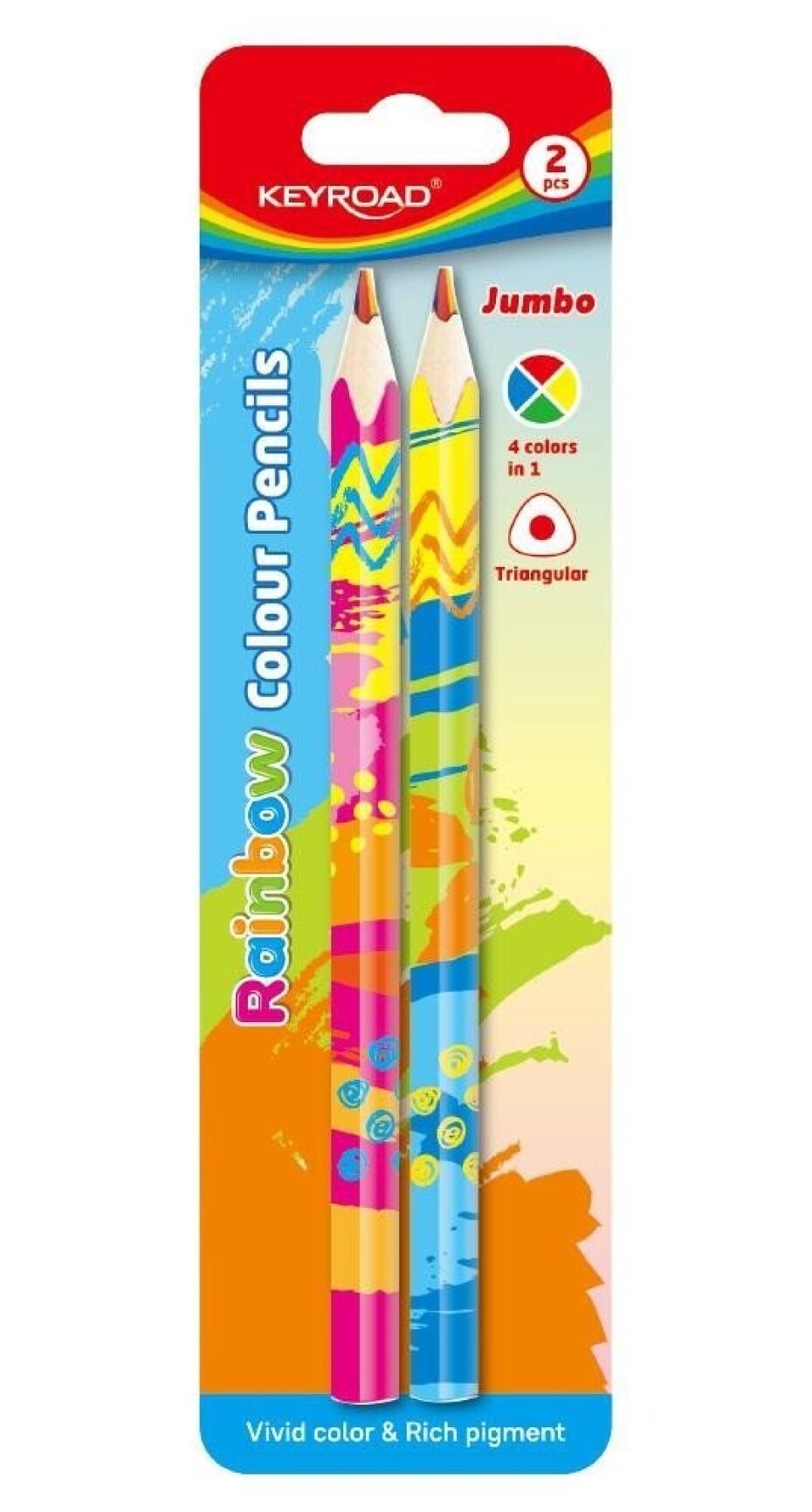 Keyroad Pastelky Magic Jumbo trojhranné, blistr 2 ks - main (0)
