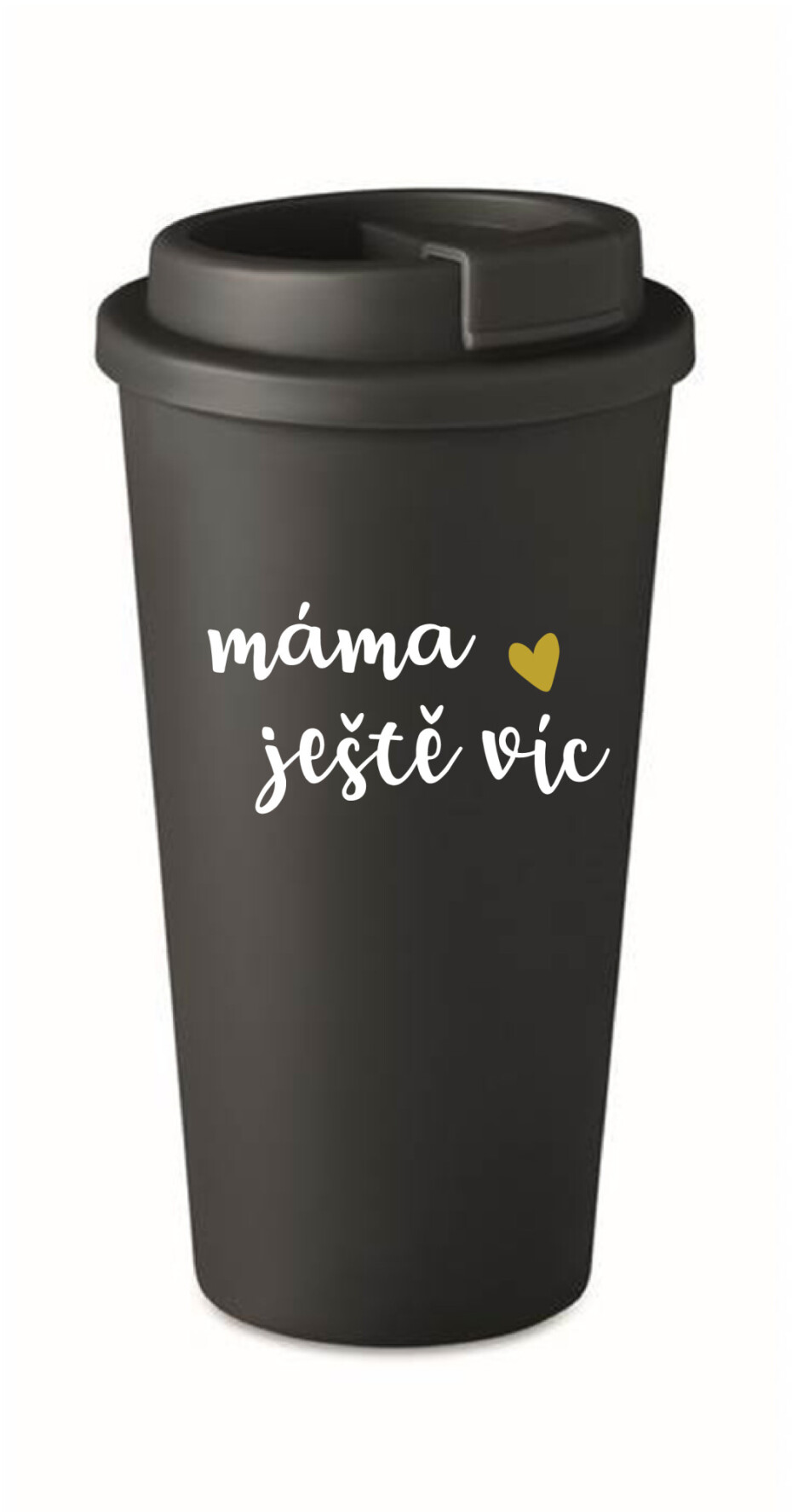 MÁMA JEŠTĚ VÍC - černý termohrnek 475 ml - main (0)