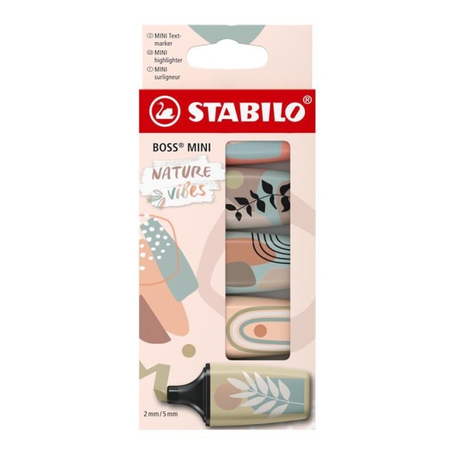 Zvýrazňovač STABILO BOSS MINI Naturevibes - sada 5 ks - main (0)