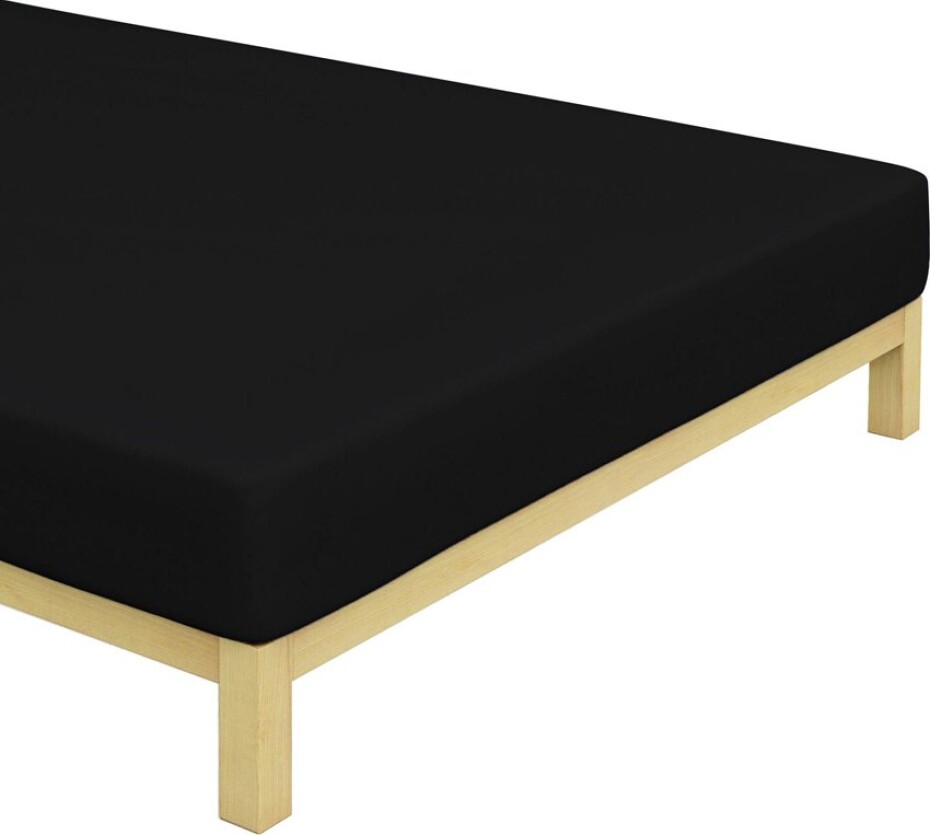 Jersey prostěradlo Černé Rozměr: 90x200 cm - main (0)