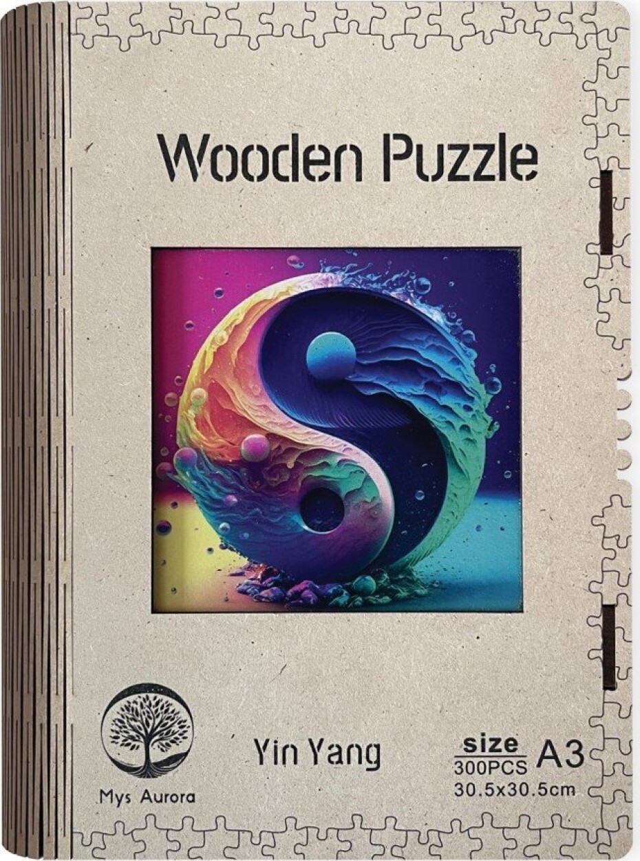 Dřevěné puzzle Yin Yang A3 - EPEE - main (0)