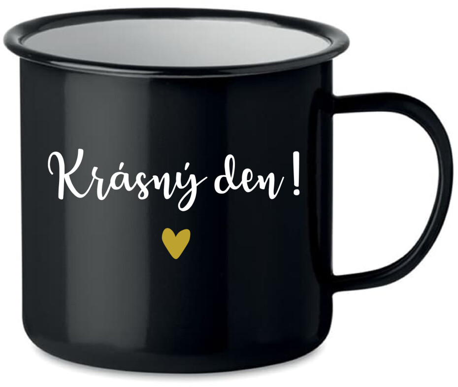 KRÁSNÝ DEN! - černý plecháček 350 ml - main (0)