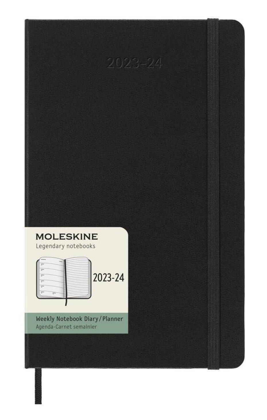 Moleskine Zápisník plánovací 18 měsíční 2023-24 tvrdý černý L - main (0)