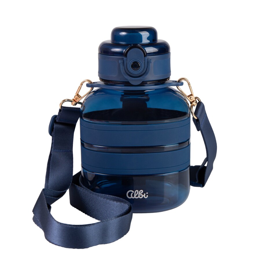 Albi Modrá tritanová láhev na pití s popruhem 780 ml - Albi - main (0)