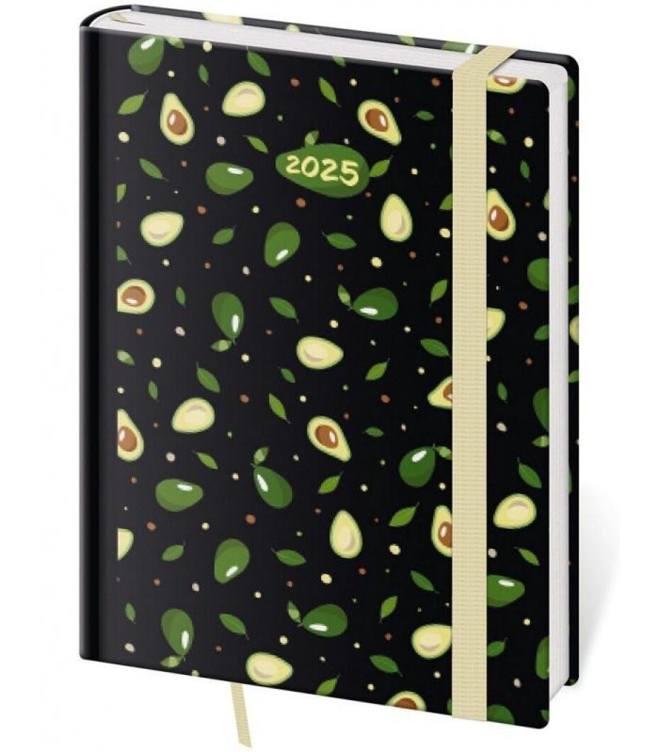 Diář 2025 Vario denní B6 Avocado s gumičkou - main (0)