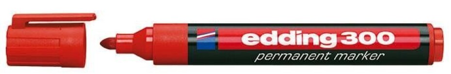 Edding Popisovač permanentní 300 - červený - main (0)