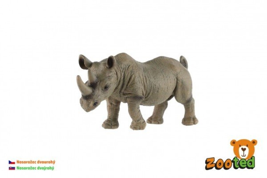 Nosorožec dvourohý zooted plast 14cm v sáčku - main (0)
