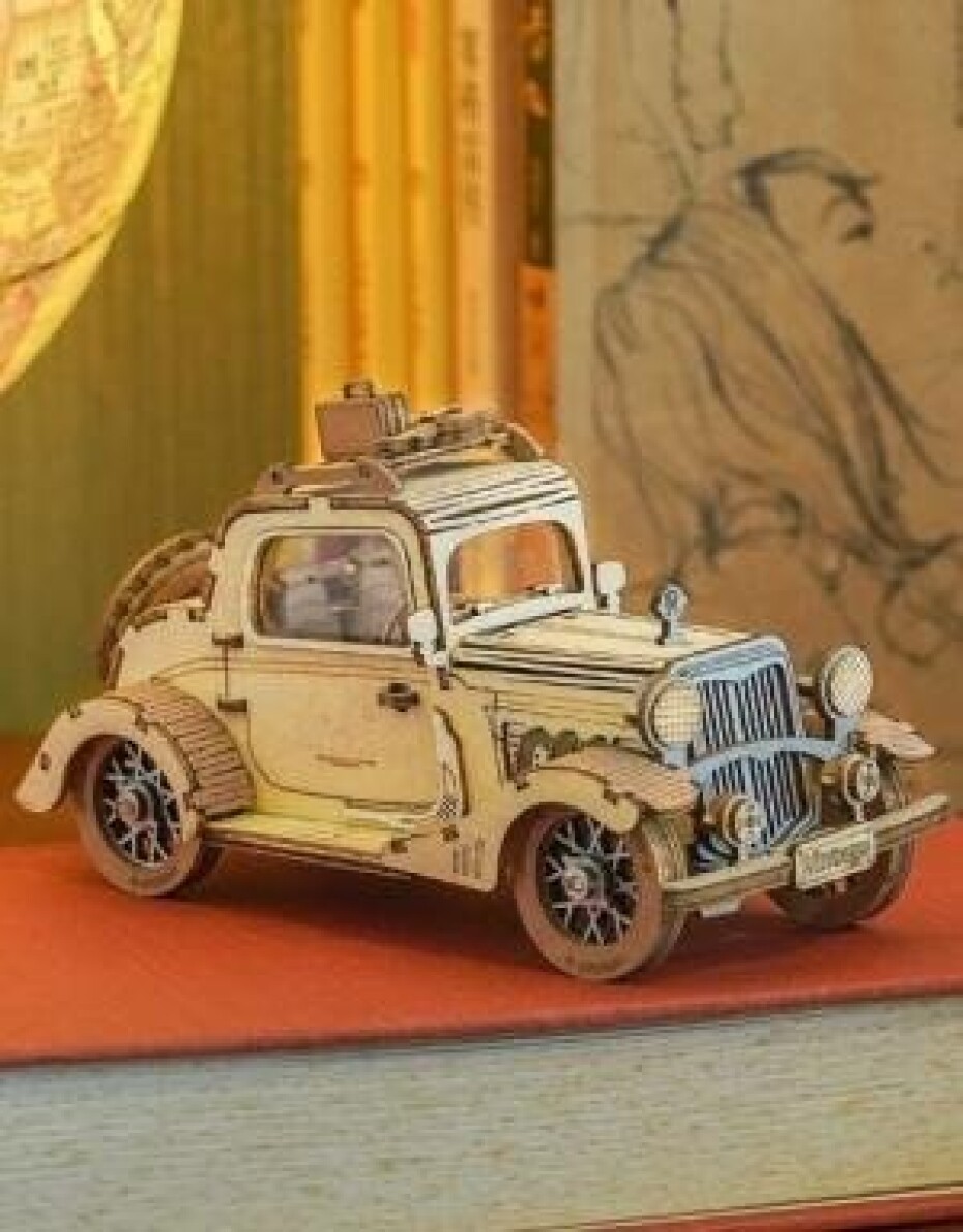 NiXiM Dřevěné 3D puzzle/Retro auto - main (0)