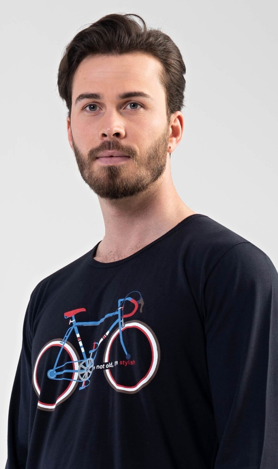Pánská noční košile s krátkým rukávem Bike tmavě modrá S - main (4)