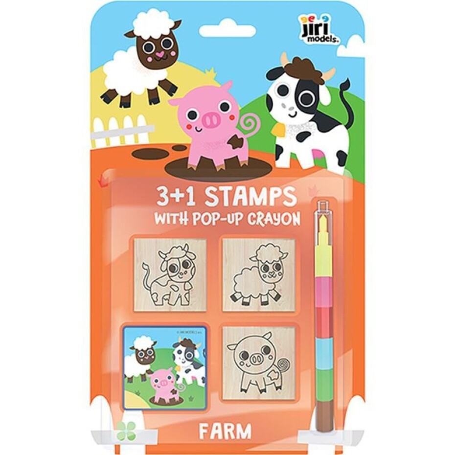 Razítka 3+1 s voskovkou Farma - main (0)