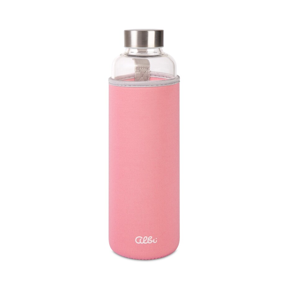 Albi Skleněná láhev s růžovým obalem 720 ml - Albi - main (0)