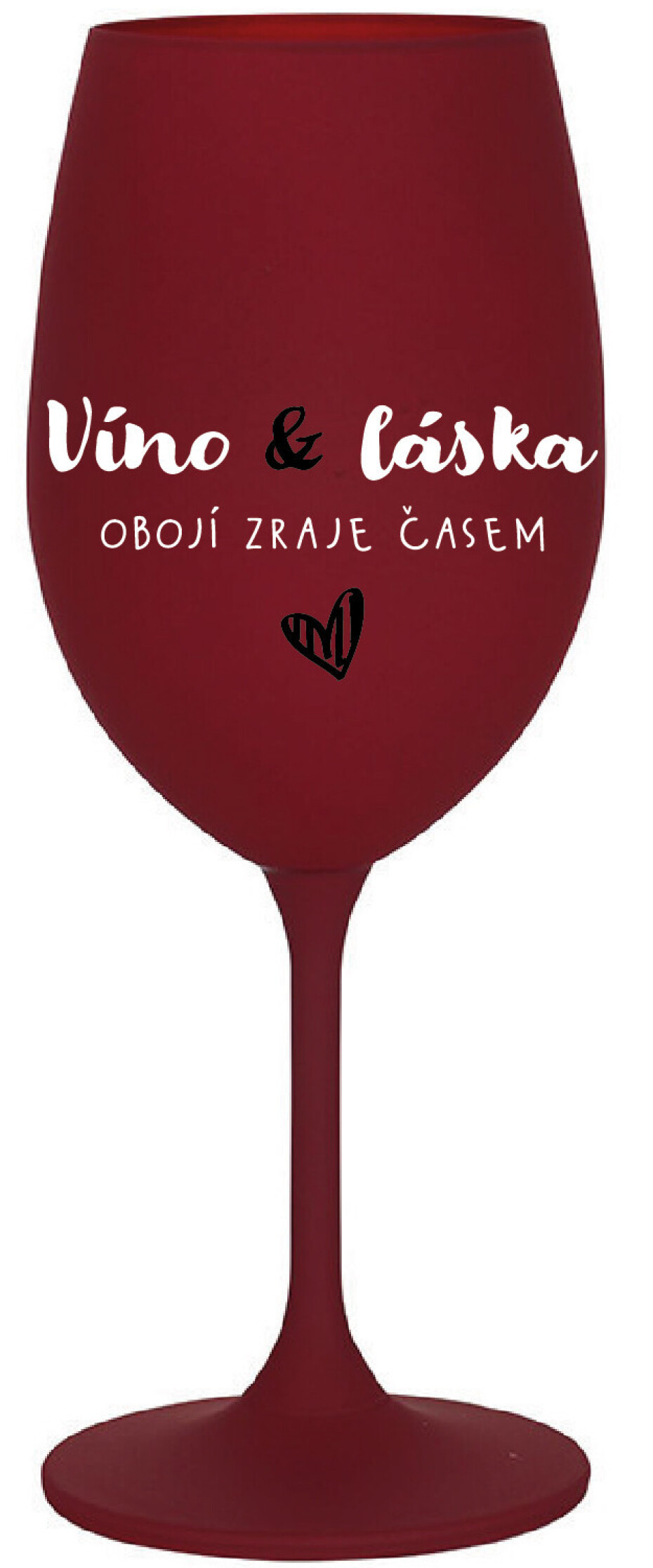 VÍNO A LÁSKA: OBOJÍ ZRAJE ČASEM - bordo sklenice na víno 350 ml - main (0)