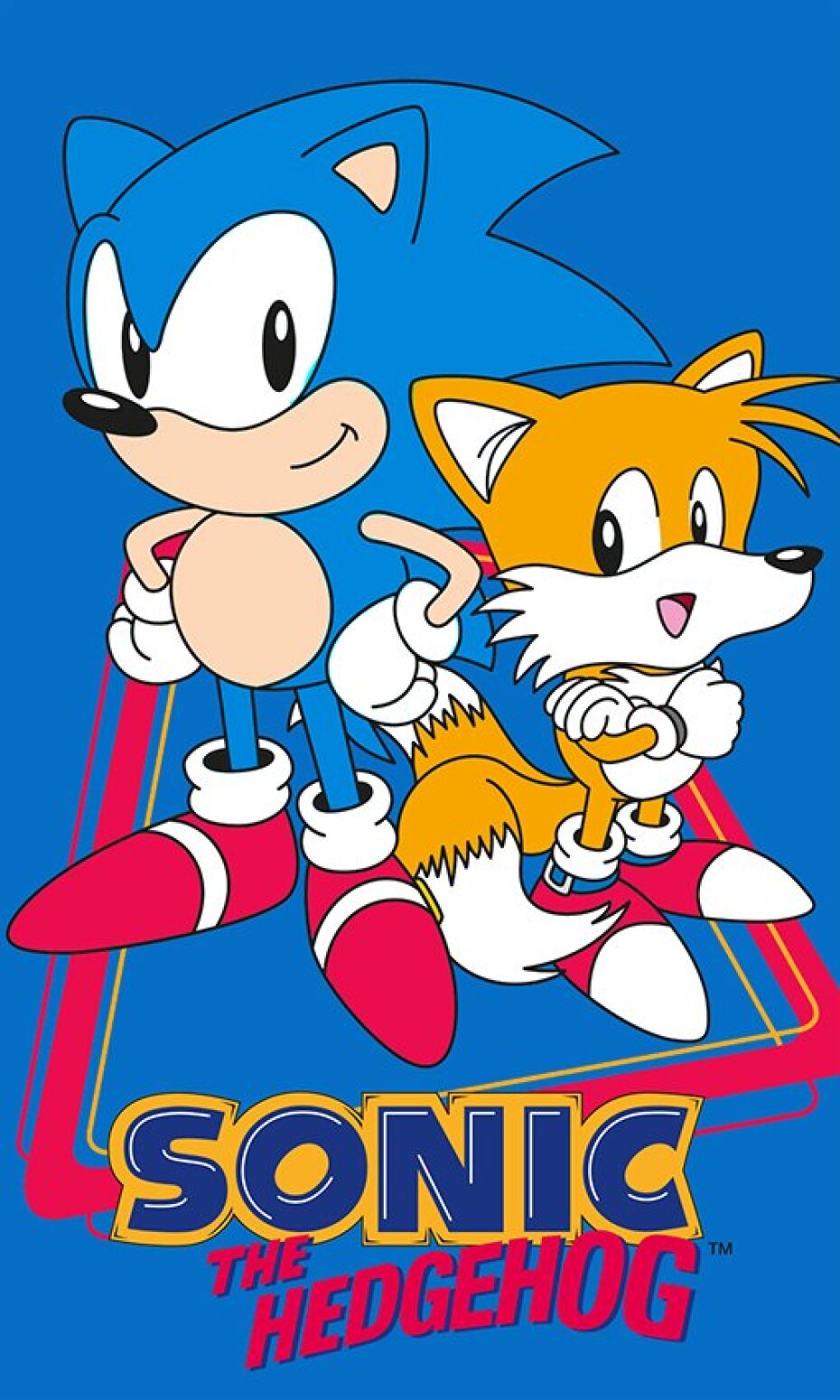 Dětský ručník Ježek Sonic a Tails 30x50 cm - main (0)